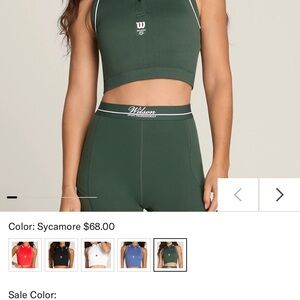 Wilson Sycamore Green Cropped Polo